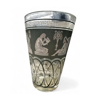 Mid Century Jeannette Glass Hellenic Style glass Vase